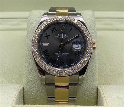 41mm rolex with diamond bezel|rolex datejust 41 diamond bezel.